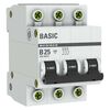 Выключатель автоматический модульный 3п B 25А 4.5кА ВА 47-29 Basic EKF mcb4729-3-25-B, изображение 3 • Купить по низкой цене в интернет-магазине СМЭК