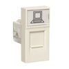 Розетка компьютерная 1мод. RJ45 кат.5E EKF E1MK015E-135-10, изображение 2 • Купить по низкой цене в интернет-магазине СМЭК