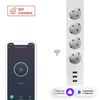 Удлинитель умный 4х1.8м 16А IP20 Connect Wi-Fi 3хUSB с выкл. с управлением по Wi-Fi PROxima EKF RCE-1-WF, изображение 3 • Купить по низкой цене в интернет-магазине СМЭК