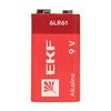 Элемент питания алкалиновый "крона" 6LR61/9V (блист.1шт) EKF 9V-BL1, изображение 2 • Купить по низкой цене в интернет-магазине СМЭК