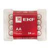 Элемент питания алкалиновый AA/LR6 пласт. бокс (уп.24шт) EKF LR6-BOX24, изображение 2 • Купить по низкой цене в интернет-магазине СМЭК