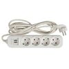 Удлинитель 4х5м 16А IP20 Эксперт 3.5кВт 2хUSB 2.1А ПВС 3х1 PROxima EKF UBA16-2USB-4-05i, изображение 5 • Купить по низкой цене в интернет-магазине СМЭК