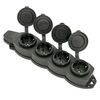 Розетка 4-м 16А IP44 2P+PE 230В с защ. крышками каучук Basic EKF RPS-020-16-230-44, изображение 4 • Купить по низкой цене в интернет-магазине СМЭК