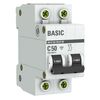Выключатель автоматический модульный 2п C 50А 4.5кА ВА 47-29 Basic EKF mcb4729-2-50C, изображение 3 • Купить по низкой цене в интернет-магазине СМЭК