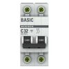 Выключатель автоматический модульный 2п C 32А 4.5кА ВА 47-29 Basic EKF mcb4729-2-32C • Купить по низкой цене в интернет-магазине СМЭК