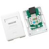 Розетка настенная TERACOM кат.5E неэкранированная 1 порт RJ-45 Dual IDC бел. EKF TRC-WBOX-1RJ45-5EUTP-WH, изображение 5 • Купить по низкой цене в интернет-магазине СМЭК