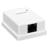 Розетка настенная TERACOM кат.5E неэкранированная 1 порт RJ-45 Dual IDC бел. EKF TRC-WBOX-1RJ45-5EUTP-WH, изображение 3 • Купить по низкой цене в интернет-магазине СМЭК