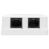 Розетка настенная TERACOM кат.5E неэкранированная 2 порта RJ-45 Dual IDC бел. EKF TRC-WBOX-2RJ45-5EUTP-WH, изображение 4 • Купить по низкой цене в интернет-магазине СМЭК