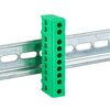 Шина нулевая PE 6х9 10 отвер. латунь зел. изолированный корпус на DIN-рейку PROxima EKF sn0-63-10-ig, изображение 5 • Купить по низкой цене в интернет-магазине СМЭК