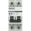 Выключатель автоматический модульный 2п B 10А 4.5кА ВА 47-29 Basic EKF mcb4729-2-10-B • Купить по низкой цене в интернет-магазине СМЭК