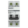 Выключатель автоматический модульный 2п B 16А 4.5кА ВА 47-29 Basic EKF mcb4729-2-16-B • Купить по низкой цене в интернет-магазине СМЭК