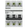 Выключатель автоматический модульный 3п B 10А 4.5кА ВА 47-29 Basic EKF mcb4729-3-10-B • Купить по низкой цене в интернет-магазине СМЭК