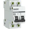 Выключатель автоматический модульный 2п B 6А 4.5кА ВА 47-29 Basic EKF mcb4729-2-06-B • Купить по низкой цене в интернет-магазине СМЭК