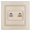 Розетка компьютерная 2-м СП Минск RJ45 беж. EKF ERK02-035-20 • Купить по низкой цене в интернет-магазине СМЭК