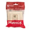 Розетка компьютерная + телефонная 2-м СП Минск RJ45 + Phone беж. EKF ERK00-135-20 • Купить по низкой цене в интернет-магазине СМЭК