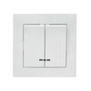 Выключатель 2-кл. СП Валенсия 10А IP20 с индикатором бел. PROxima EKF EWV10-123-10, изображение 4 • Купить по низкой цене в интернет-магазине СМЭК