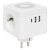 Тройник "Куб" 2 гнезда 2USB 2.4А +Type C + Ночник EKF UBA-CUB-T2-TC, изображение 3 • Купить по низкой цене в интернет-магазине СМЭК