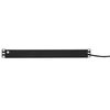 Блок PDU TERACOM PRO 19дюйм 1U 10А/250В 9 роз. Schuko шнур 2м 3х1.5кв.мм вилка C14 корпус алюм. черн. EKF TRP-HPD-10A-9SH-2MC14, изображение 3 • Купить по низкой цене в интернет-магазине СМЭК