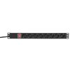 Блок PDU TERACOM PRO 19дюйм 1U 16А/250В 8 роз. Schuko с выключат. шнур 2м 3х1.5кв.мм вилка Schuko корпус алюм. черн. EKF TRP-HPD-LS-16A-8SH-2MSH, изображение 7 • Купить по низкой цене в интернет-магазине СМЭК