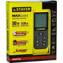 Лазерный дальномер STAYER 50 м 34957 • Купить по низкой цене в интернет-магазине СМЭК