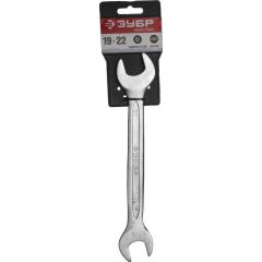 Рожковый гаечный ключ ЗУБР 19х22 мм 27010-19-22 • Купить по низкой цене в интернет-магазине СМЭК
