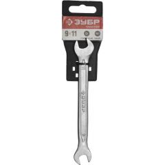 Рожковый гаечный ключ ЗУБР 9х11 мм 27010-09-11 • Купить по низкой цене в интернет-магазине СМЭК