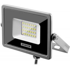 Светодиодный прожектор STAYER LED-Pro 20 Вт 1600 Лм 6500 К 57131-20 • Купить по низкой цене в интернет-магазине СМЭК