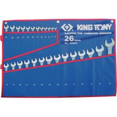KING TONY Набор комбинированных ключей, 6-32 мм чехол из теторона, 26 предметов • Купить по низкой цене в интернет-магазине СМЭК