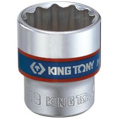 KING TONY Головка торцевая стандартная двенадцатигранная 3/8", 20 мм • Купить по низкой цене в интернет-магазине СМЭК