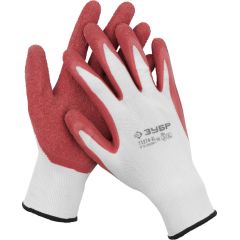 Трикотажные перчатки ЗУБР р. M с рельефным латексным покрытием 11274-M • Купить по низкой цене в интернет-магазине СМЭК