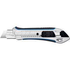 Металлический обрезиненный нож с автостопом Титан-А, сегмент. лезвия 18 мм, ЗУБР Профессионал • Купить по низкой цене в интернет-магазине СМЭК