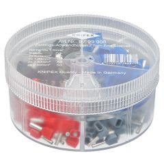 Набор сдвоенных изолированных контактных гильз в коробке, 2x0.75 мм² 50 шт, 2x1.0 мм² 50 шт, 2x1.5 м • Купить по низкой цене в интернет-магазине СМЭК