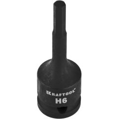 Ударная торцовая головка KRAFTOOL HEX 1/2" Н6 27950-06 • Купить по низкой цене в интернет-магазине СМЭК