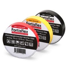 Изолента ПВХ 15x0.15х10 белая (Fortisflex) • Купить по низкой цене в интернет-магазине СМЭК