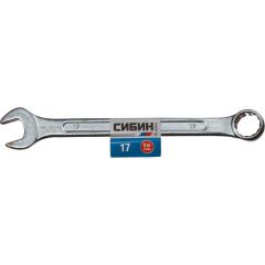 Комбинированный гаечный ключ СИБИН 17 мм 27089-17 • Купить по низкой цене в интернет-магазине СМЭК