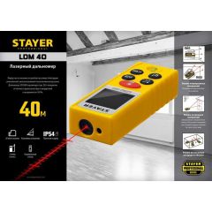 Лазерный дальномер STAYER 40 м 34956 • Купить по низкой цене в интернет-магазине СМЭК
