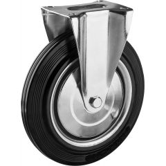 Неповоротное колесо резина/металл игольчатый подшипник ЗУБР Профессионал d=250 мм г/п 210 кг 30936-2 • Купить по низкой цене в интернет-магазине СМЭК