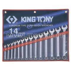KING TONY Набор комбинированных ключей, 5/16"-1-1/4", 14 предметов • Купить по низкой цене в интернет-магазине СМЭК