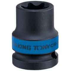 KING TONY Головка торцевая ударная TORX Е-стандарт 1/2", E18, L = 38 мм • Купить по низкой цене в интернет-магазине СМЭК