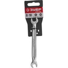 Рожковый гаечный ключ ЗУБР 8х10 мм 27010-08-10 • Купить по низкой цене в интернет-магазине СМЭК