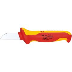 Нож для кабеля VDE, L-190 мм, диэлектр., 2-компонентная рукоятка, держатель • Купить по низкой цене в интернет-магазине СМЭК