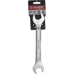 Рожковый гаечный ключ ЗУБР 22х24 мм 27010-22-24 • Купить по низкой цене в интернет-магазине СМЭК