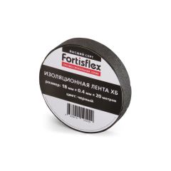 Изолента ХБ 18х0.4х11 черная (Fortisflex) • Купить по низкой цене в интернет-магазине СМЭК