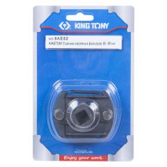 KING TONY Съемник масляных фильтров 1/2", 60-80 мм, двухзахватный • Купить по низкой цене в интернет-магазине СМЭК