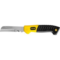 Монтерский складной нож прямое лезвие STAYER 45408 • Купить по низкой цене в интернет-магазине СМЭК