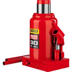 Гидравлический бутылочный домкрат STAYER  RED FORCE 30т 285-465 мм  43160-25 • Купить по низкой цене в интернет-магазине СМЭК