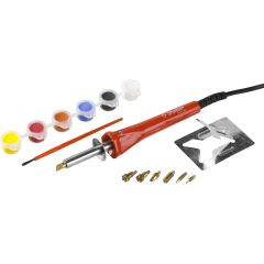 Прибор для выжигания с набором насадок и красками ЗУБР 30 Вт 55425 • Купить по низкой цене в интернет-магазине СМЭК