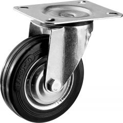 Поворотное колесо резина/металл игольчатый подшипник ЗУБР Профессионал d=100 мм г/п 70 кг 30936-100- • Купить по низкой цене в интернет-магазине СМЭК