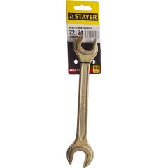 Рожковый гаечный ключ STAYER 22 x 24 мм 27038-22-24 • Купить по низкой цене в интернет-магазине СМЭК