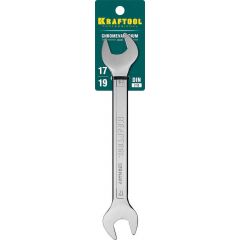 Рожковый гаечный ключ KRAFTOOL 17 x 19 мм 27033-17-19 • Купить по низкой цене в интернет-магазине СМЭК